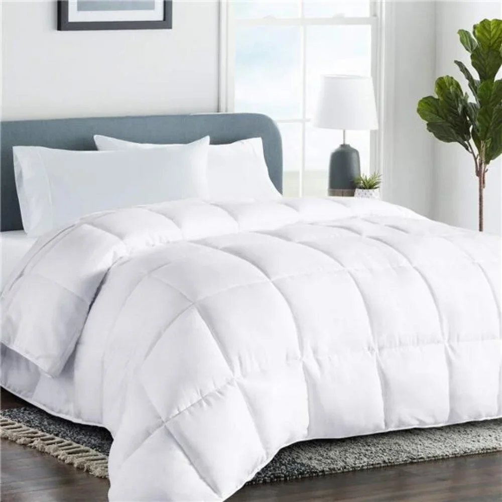 Quilted Comforter -All-Season Down Alternative Duvet Insert